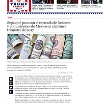 Sepa qu pasa con el mercado de fusiones y adquisiciones de Mxico en el primer trimestre de 2017